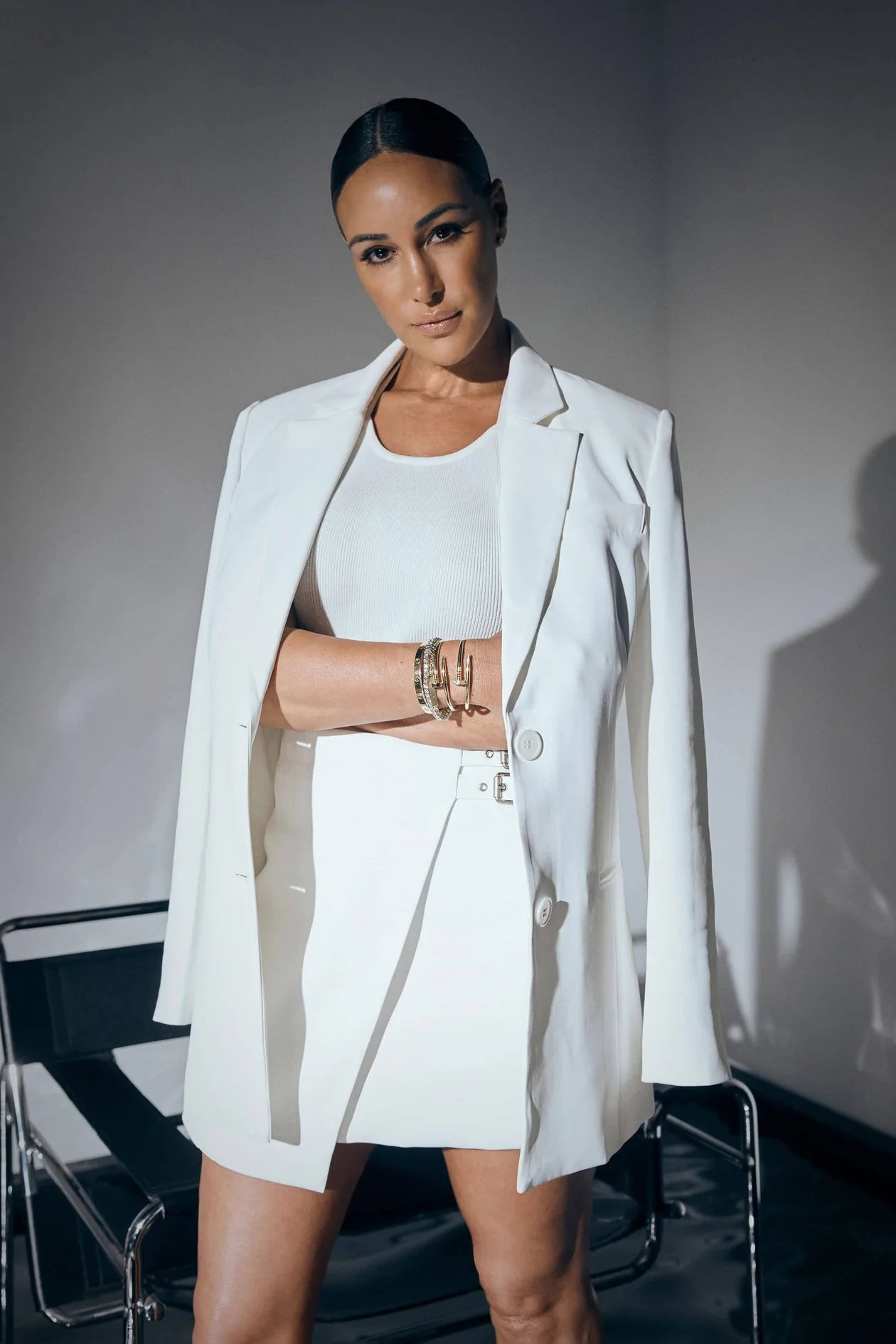 Elysian Collective Mossman The Como Mini Skirt in White