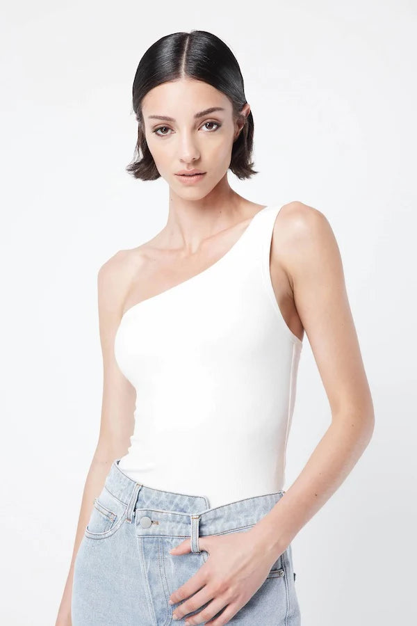 MOSSMAN - The Positano Tank Top (White)