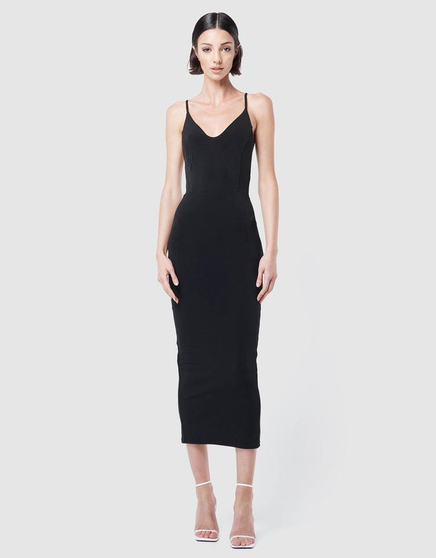 Elysian Collective Mossman The Praiano Maxi Dress in Black