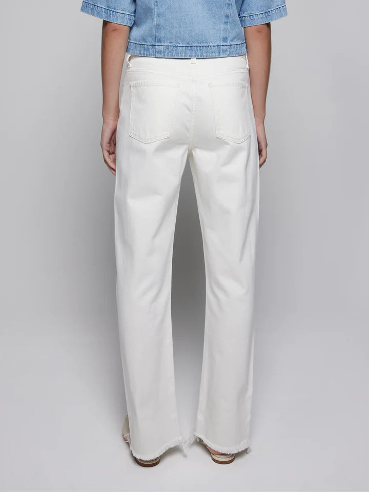 Elysian Collective Nobody Denim Agnes Jean in Chalk