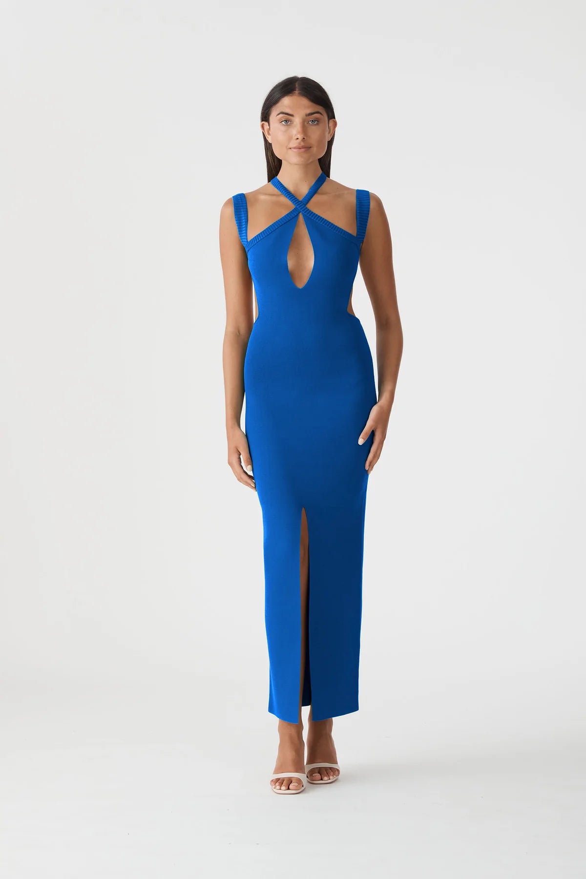 Elysian Collective San Sloane Celia Midi Dress in Cobalt