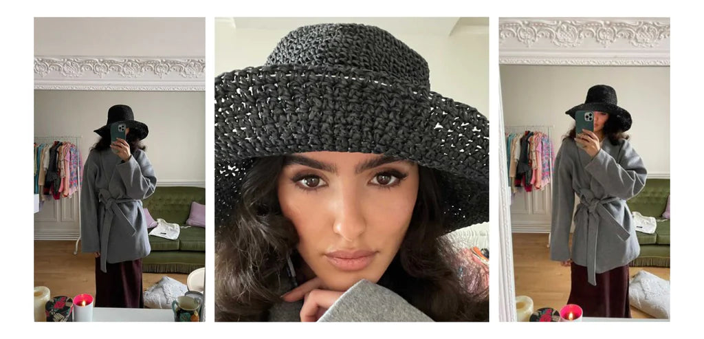 Elysian Collective Avenue The Label Savannah Sunhat Black