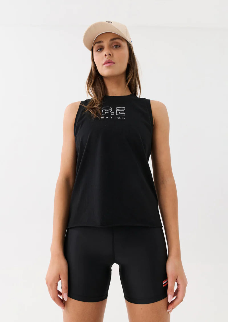 PE NATION - SHUFFLE TANK (BLACK)