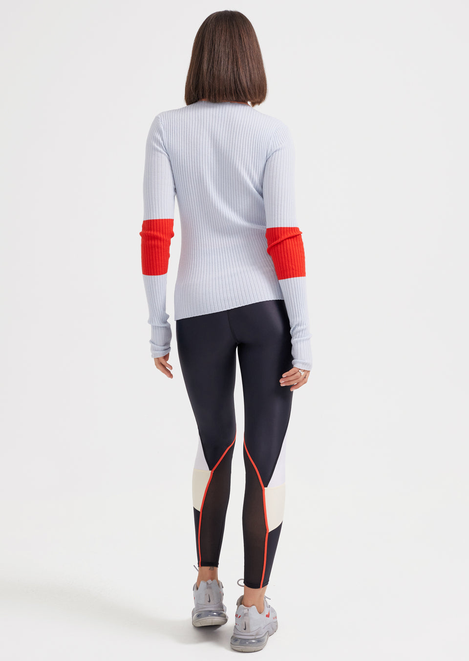 P.E NATION - Fadeaway LS Knit Top (BALLAD BLUE)