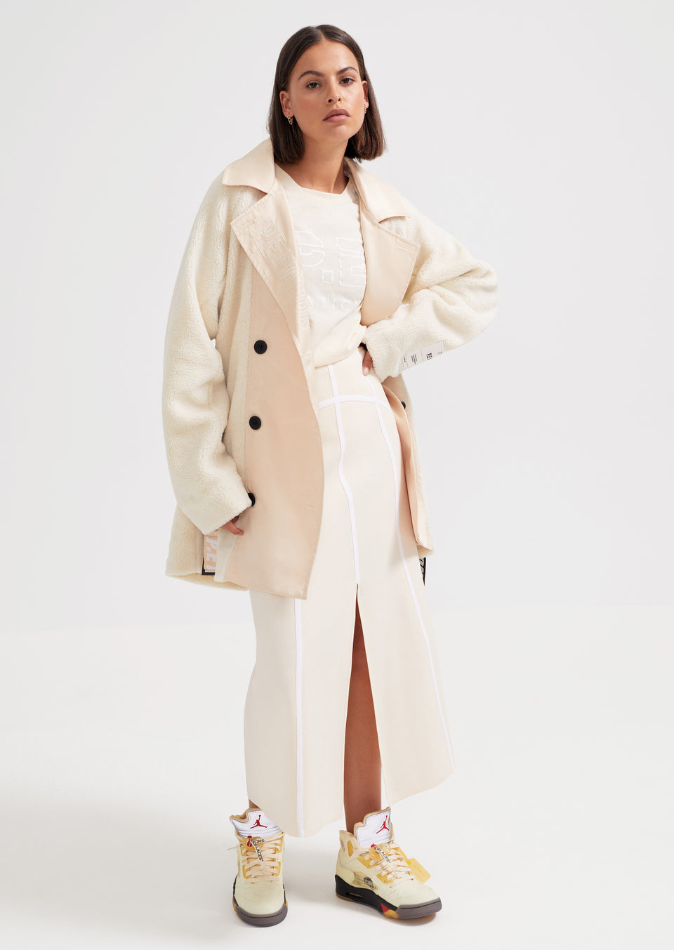 P.E NATION - Half Court Skirt (SHORTBREAD)