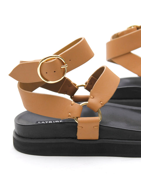 Elysian Collective La Tribe Platform Sandal Light Tan