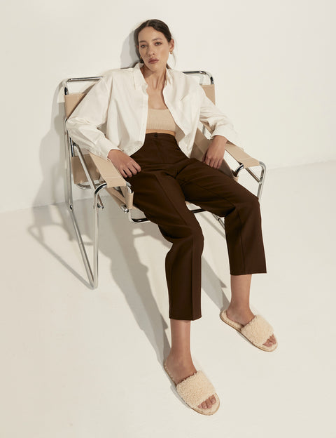 Elysian Collective La Tribe Shearling Slipper Cream