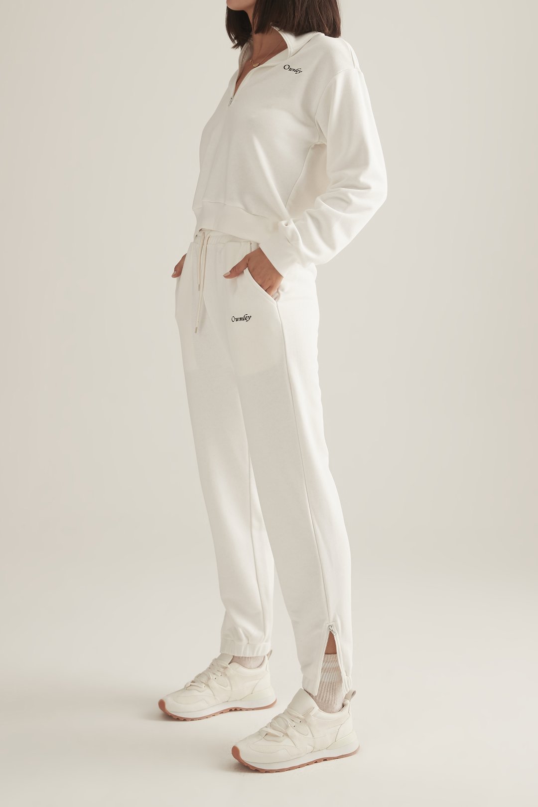 OWNLEY - Tex Trackpant White