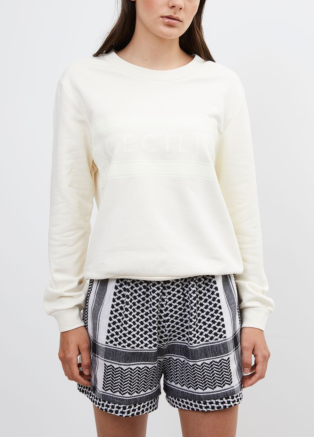 Elysian Collective Cecile Copenhagen Manila Sweat Whisper White