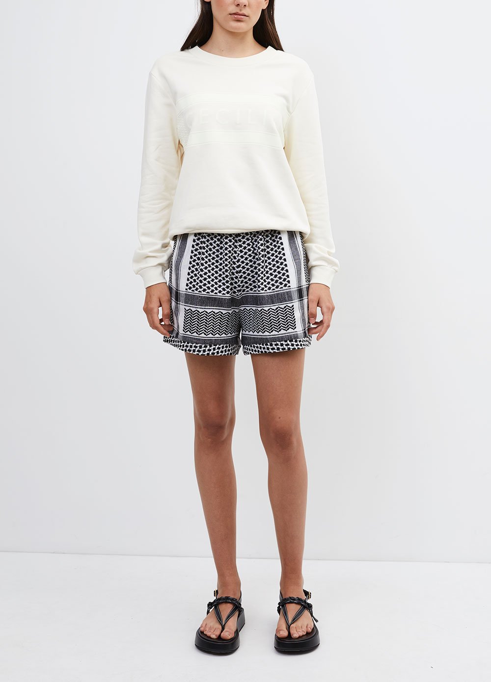 Elysian Collective Cecile Copenhagen Manila Sweat Whisper White