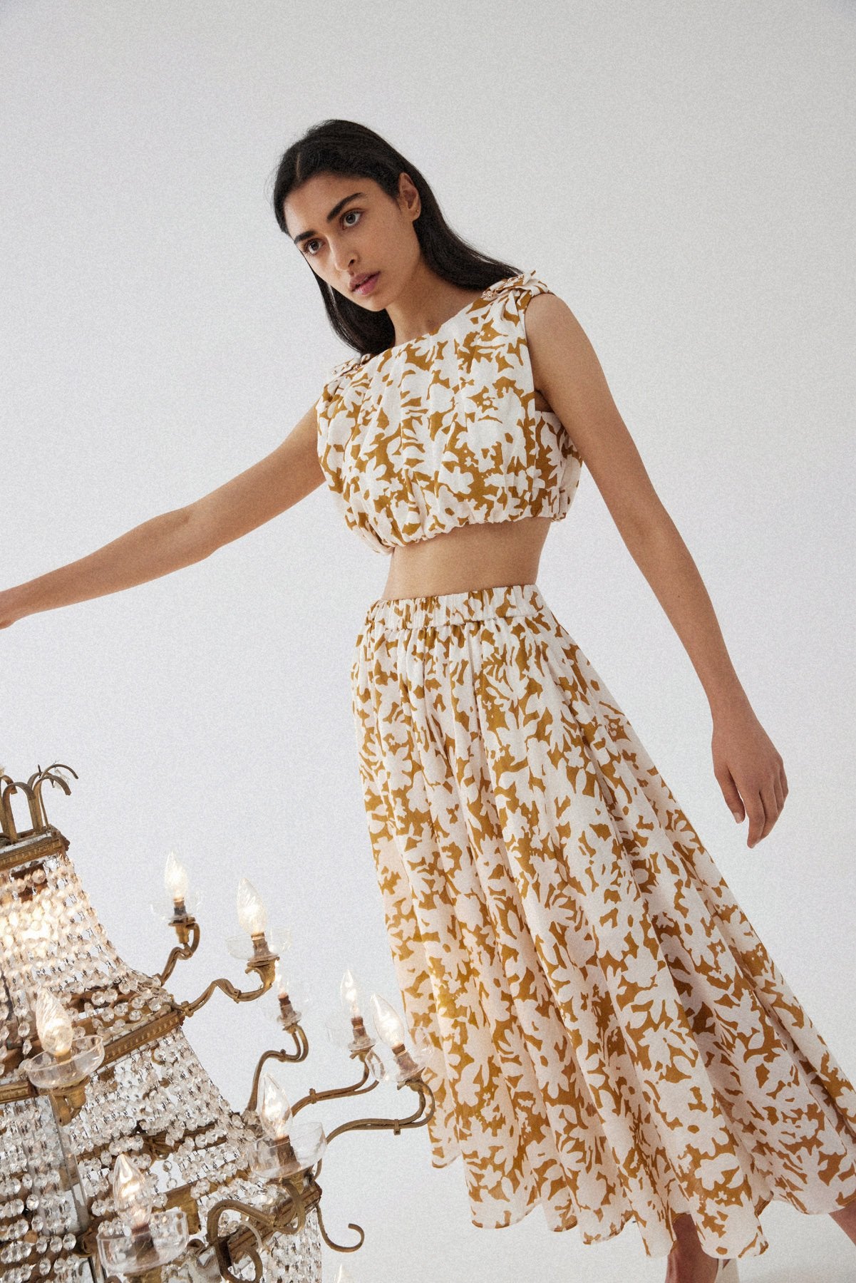 Elysian Collective Acler Landon Skirt Sienna Shadow