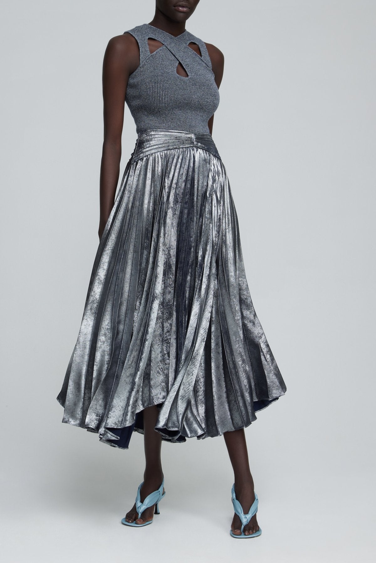Elysian Collective Acler Preston Skirt Gunmetal