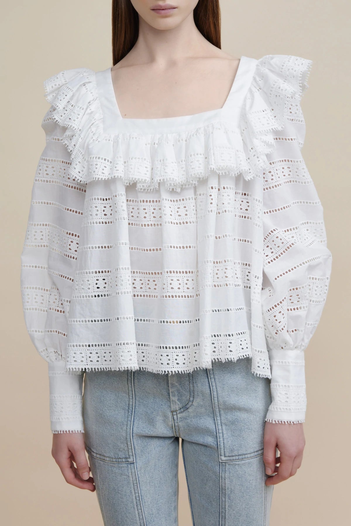 Elysian Collective Acler Valentine Top Ivory