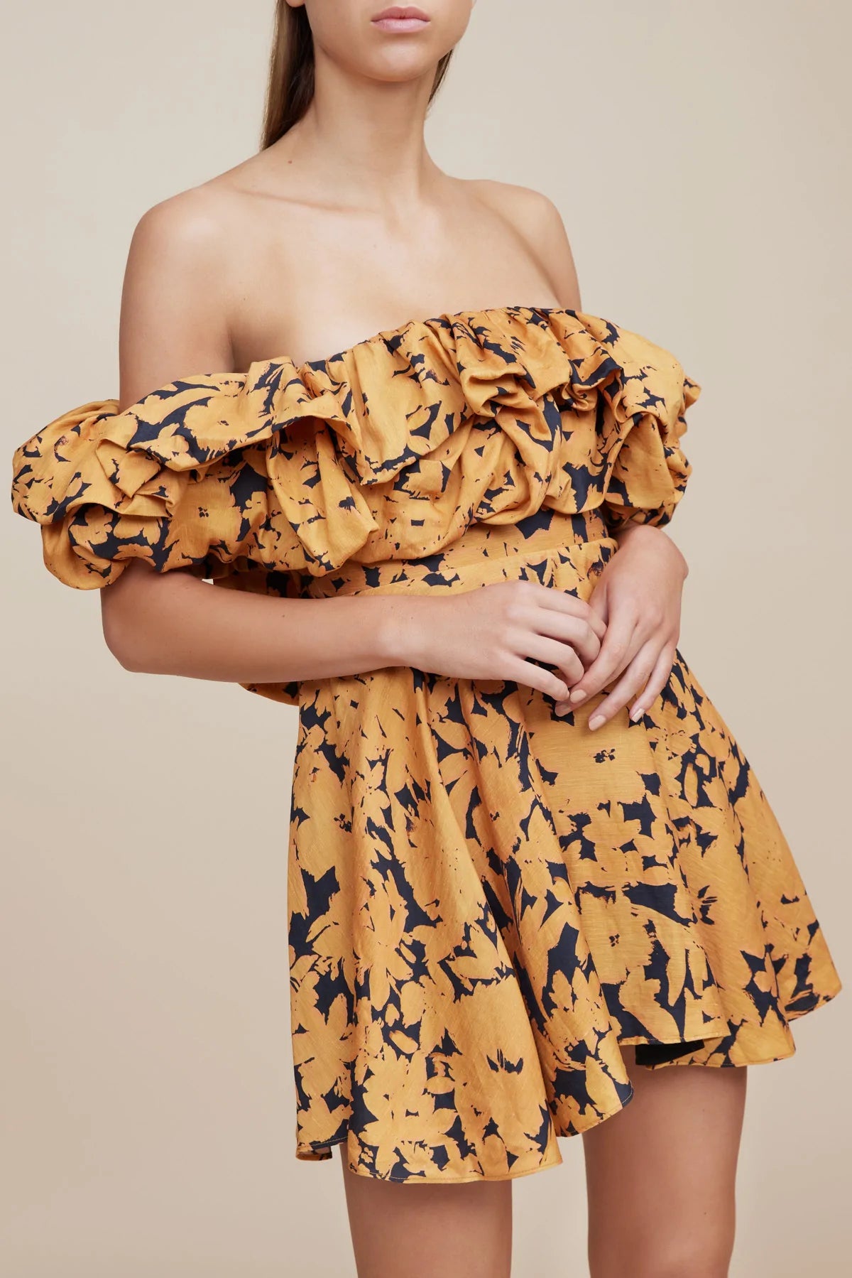 Elysian Collective Acler York Dress Night Garden Print