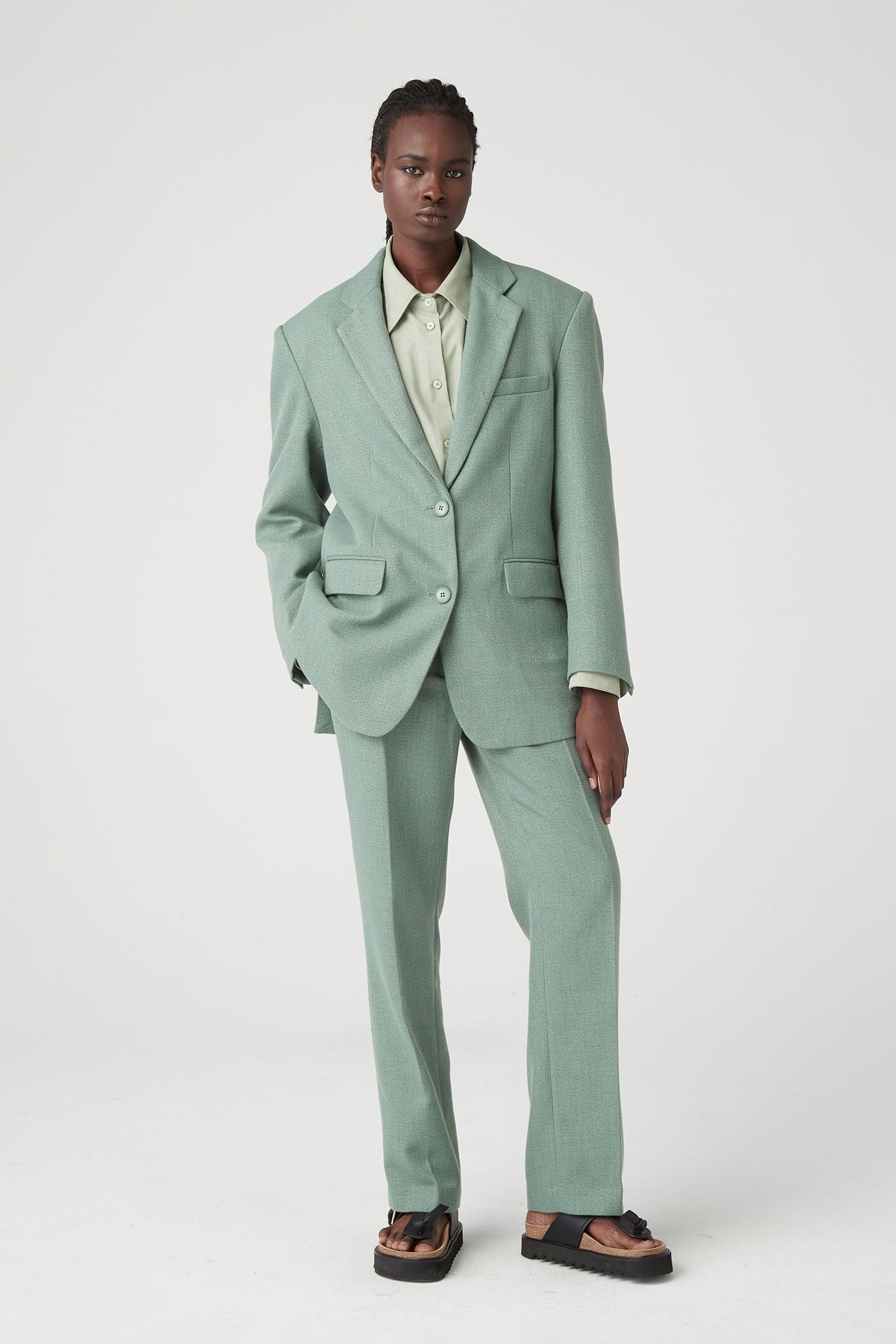 Elysian Collective Atoir x Lara Worthington 002 Blazer Spearmint