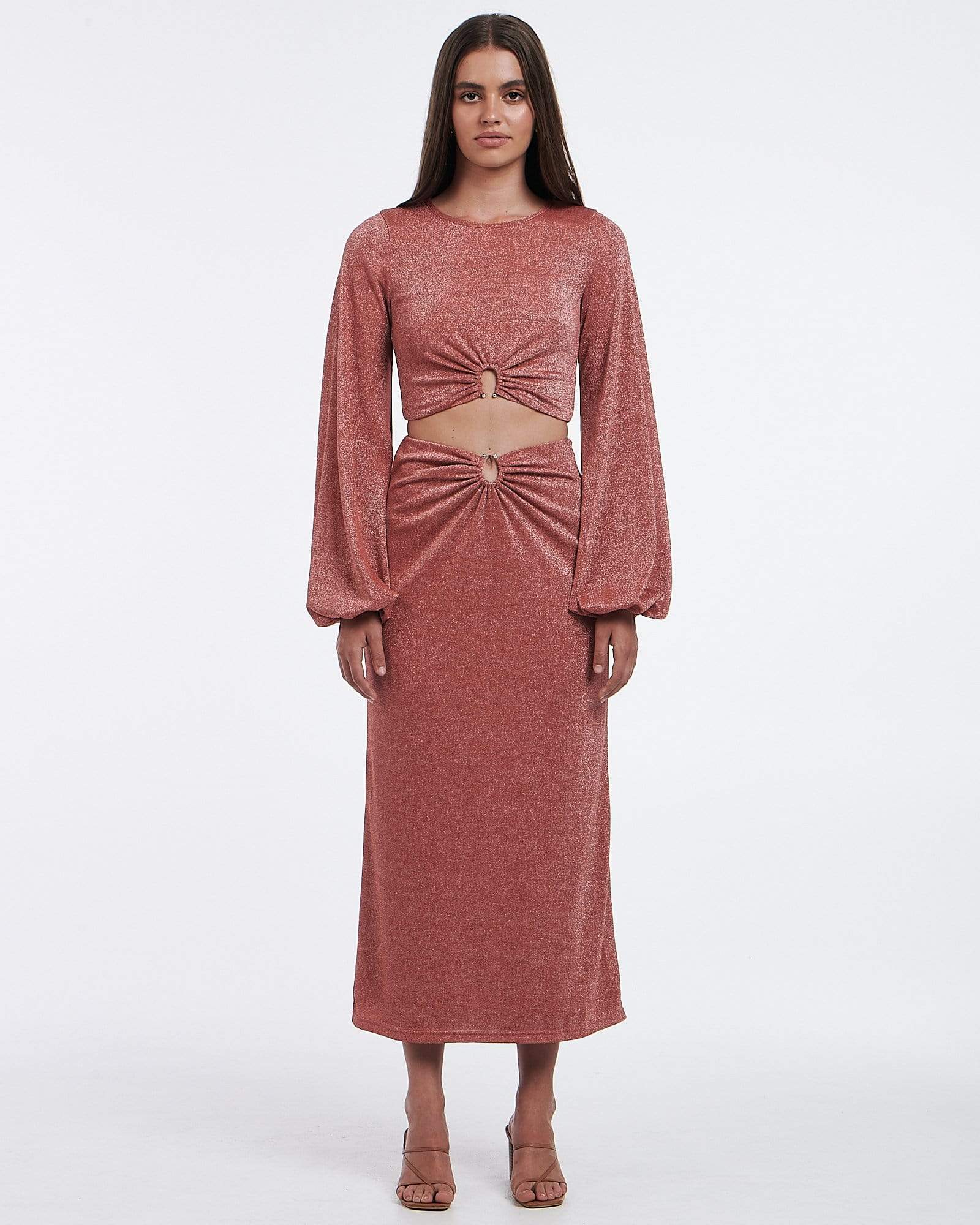 Elysian Collective Charlie Holiay Layla Top Desert Rose