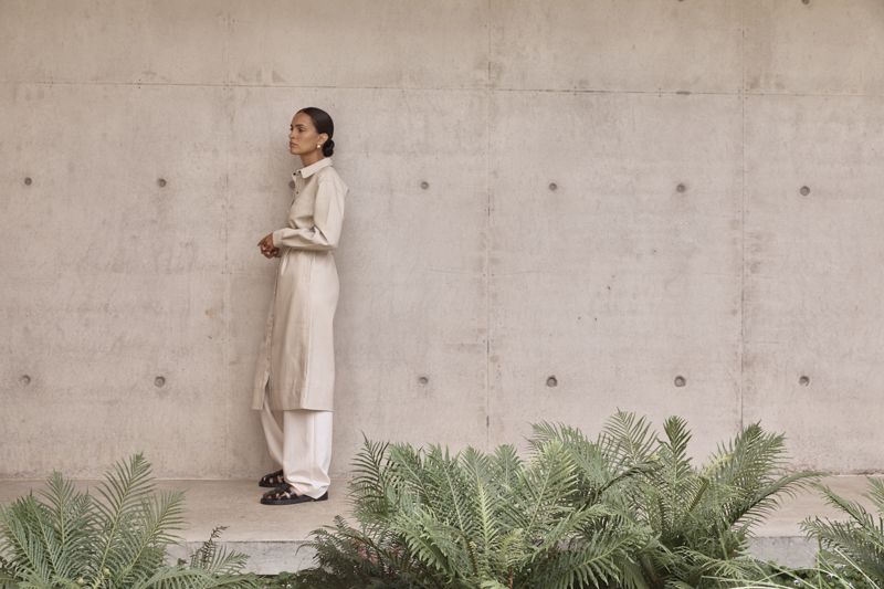 ELKA COLLECTIVE - Reflection Dress (Stone)