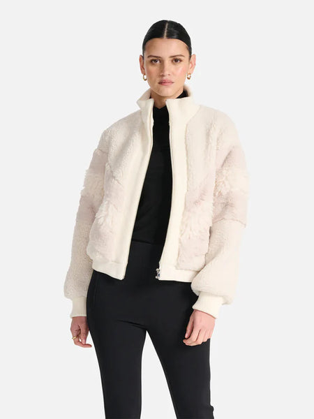 Ena pelly essential sales faux fur bomber jacket