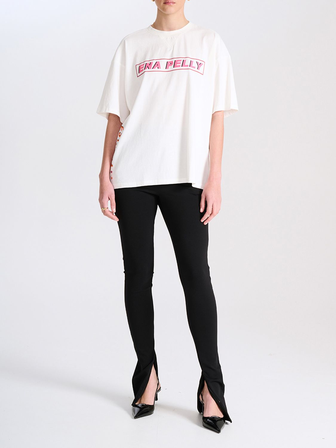 Elysian Collective Ena Pelly Stars Align SS Tee Vintage White