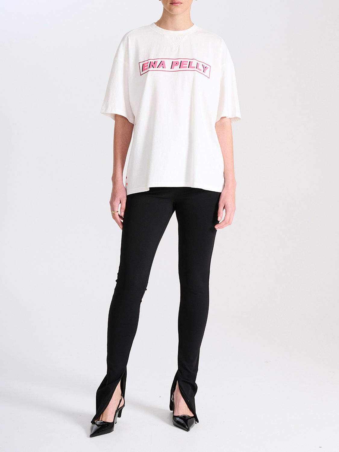 Elysian Collective Ena Pelly Stars Align SS Tee Vintage White