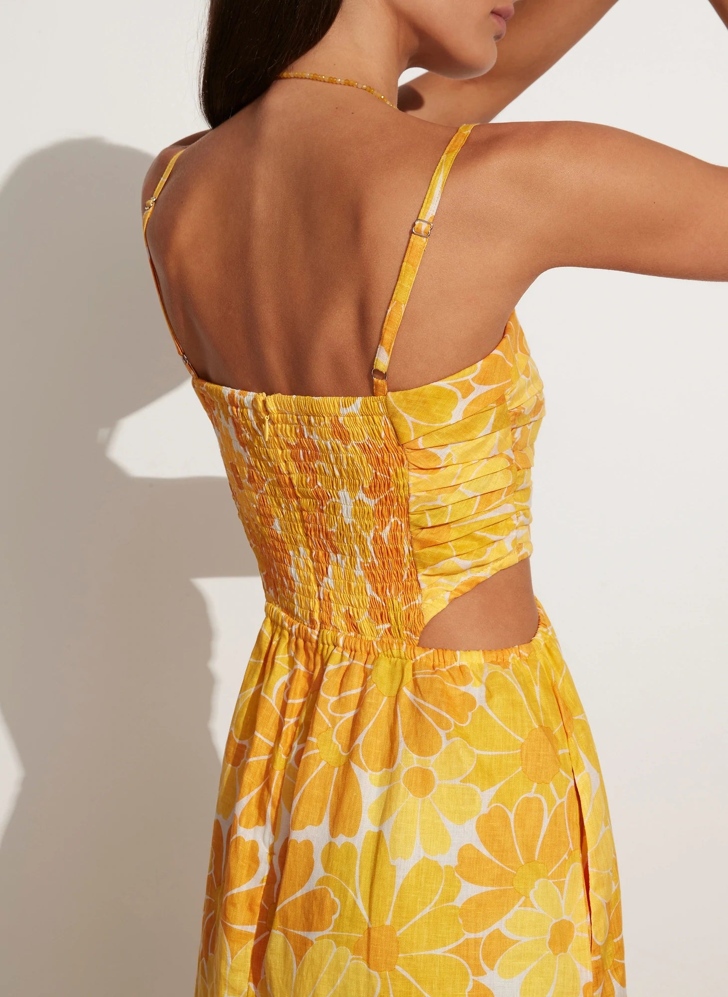 Elysian Collective Faithfull The Brand Jamaica Midi Dress Canaria Floral Miargold