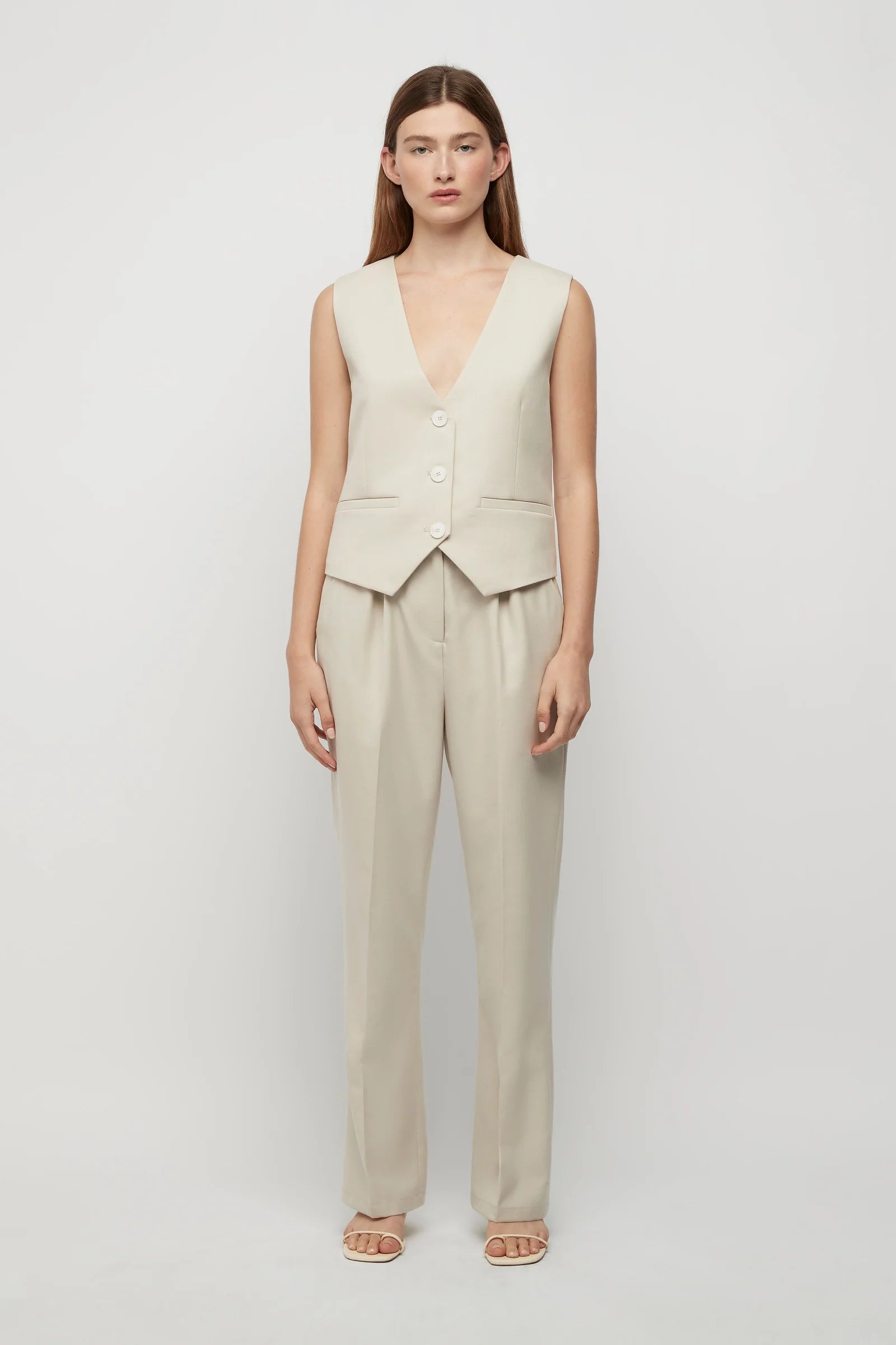 Elysian Collective Friend of Audrey Filippa Trousers Winter White