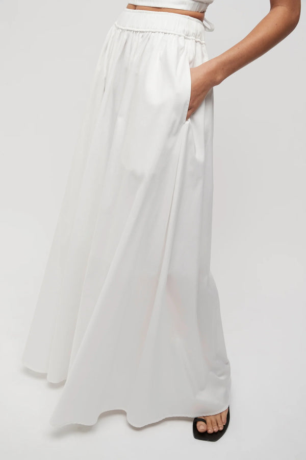 Elysian Collective Friend of Audrey Michelle Full Skirt White