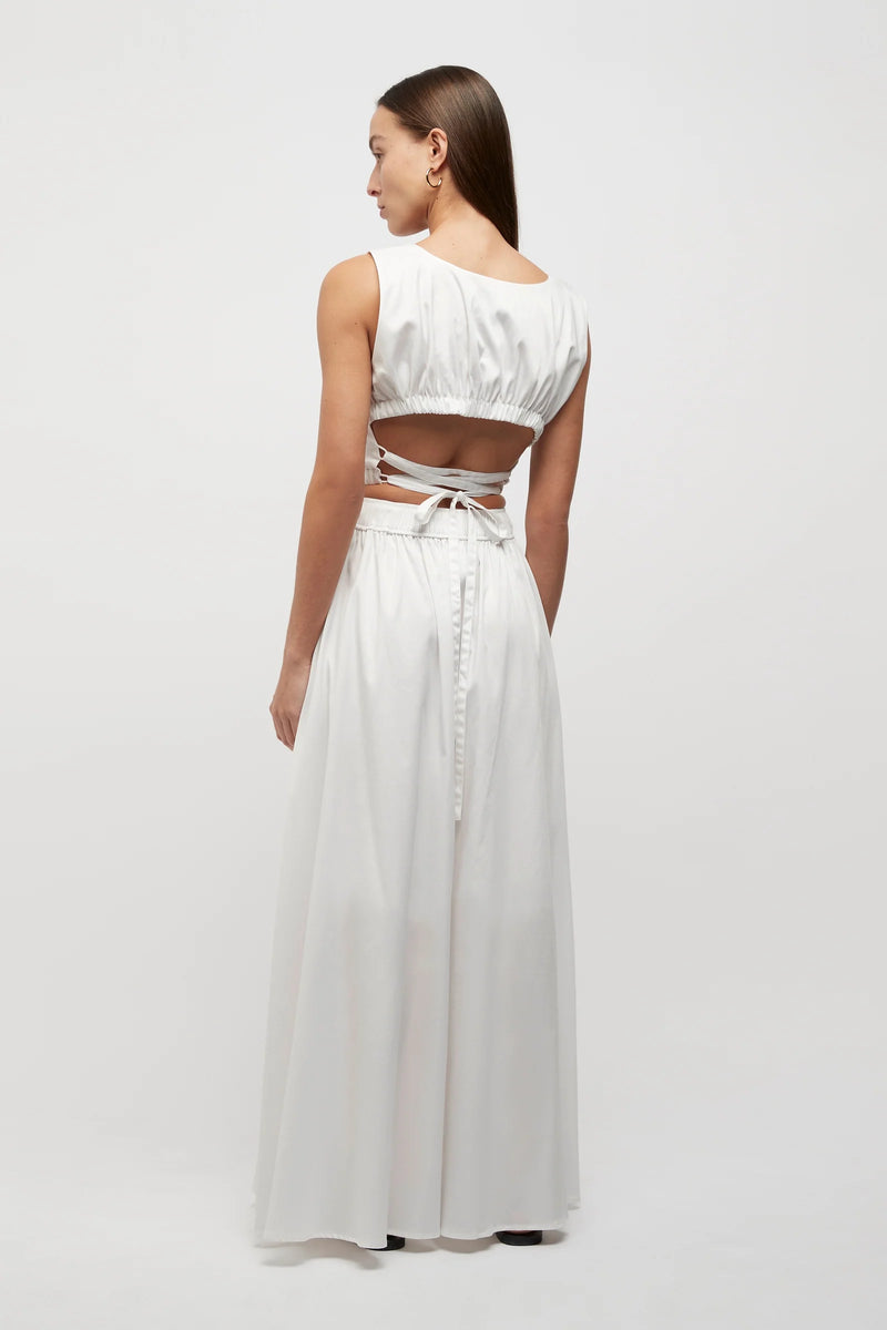 Elysian Collective Friend of Audrey Michelle Full Skirt White