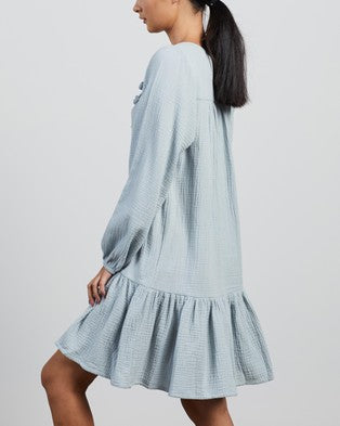 Elysian Collective Honour Apparel Remember Me Mini Dress Powder Blue
