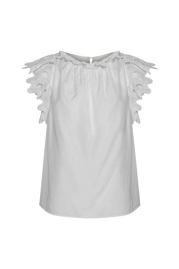 Elysian Collective Magali Pascal Corrine Top White