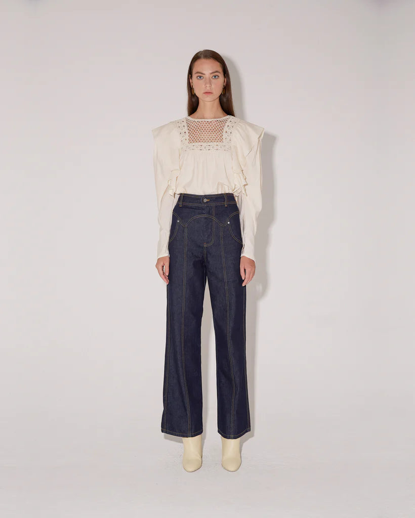 MAGALI PASCAL - Flora Top (Ivory)