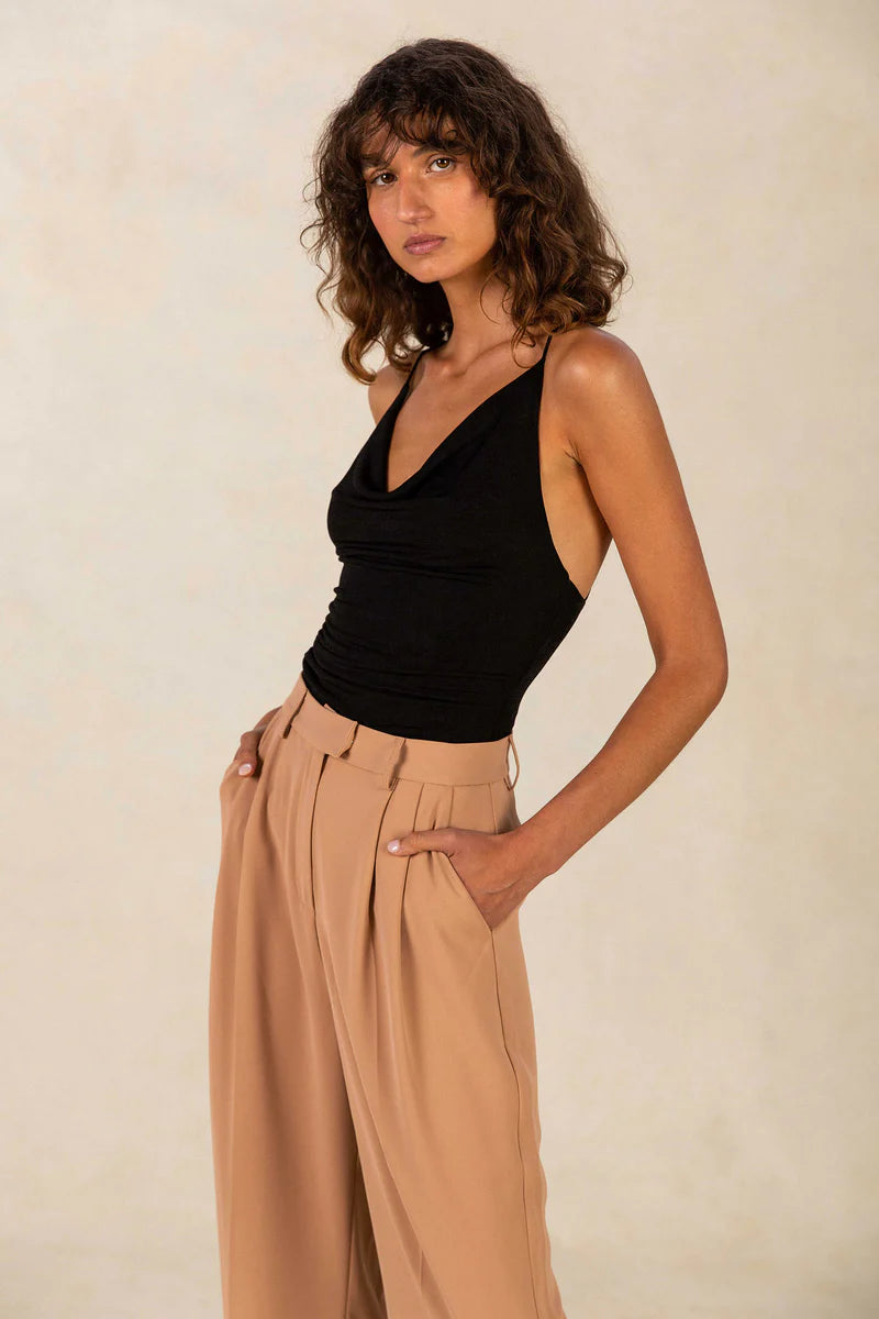 Elysian Collective Misha Mabel Twill Pant Blonde