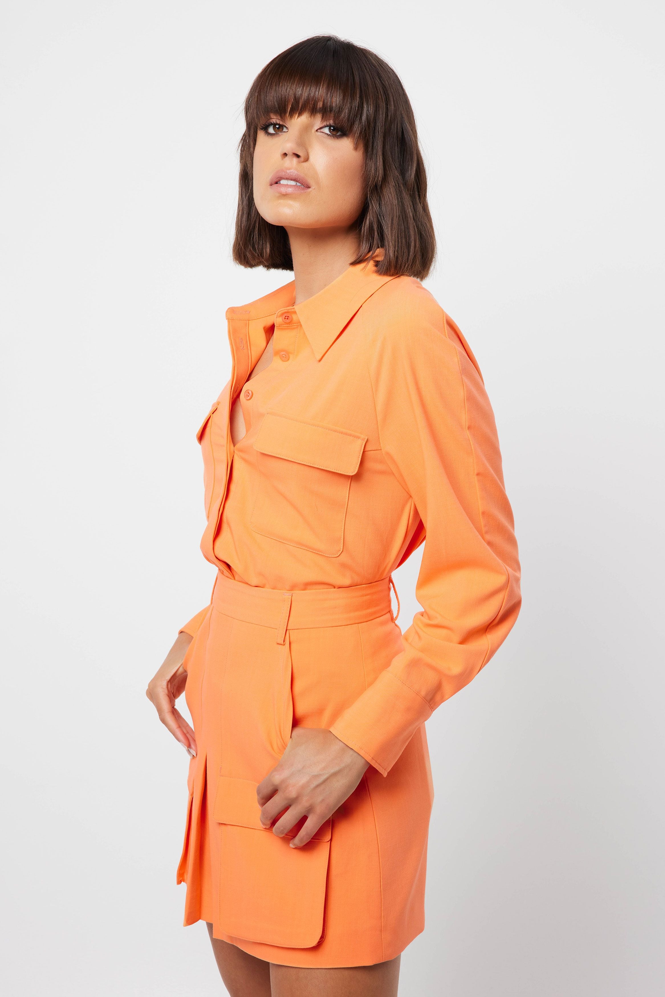 Elysian Collective Mossman First Wave Shirt Peach