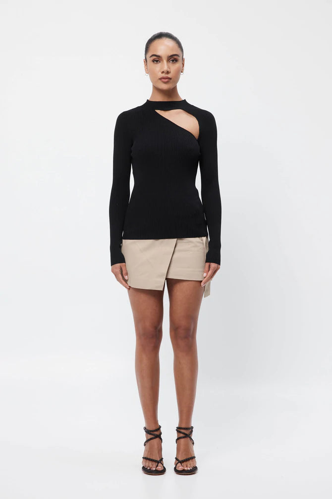 Elysian Collective Mossman Free Your Mind Knit Top Black