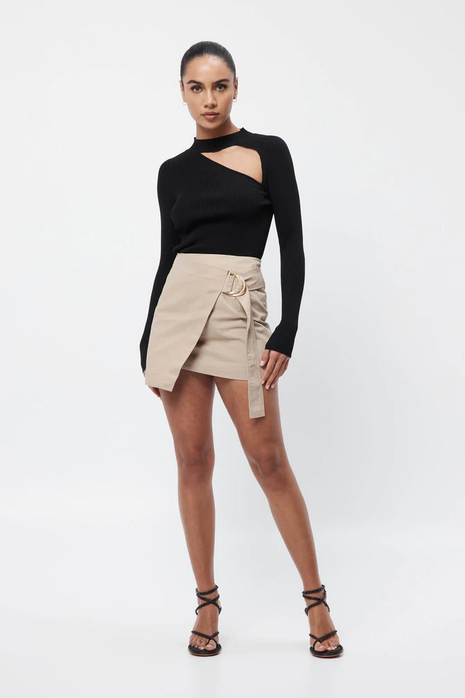 Elysian Collective Mossman Free Your Mind Knit Top Black