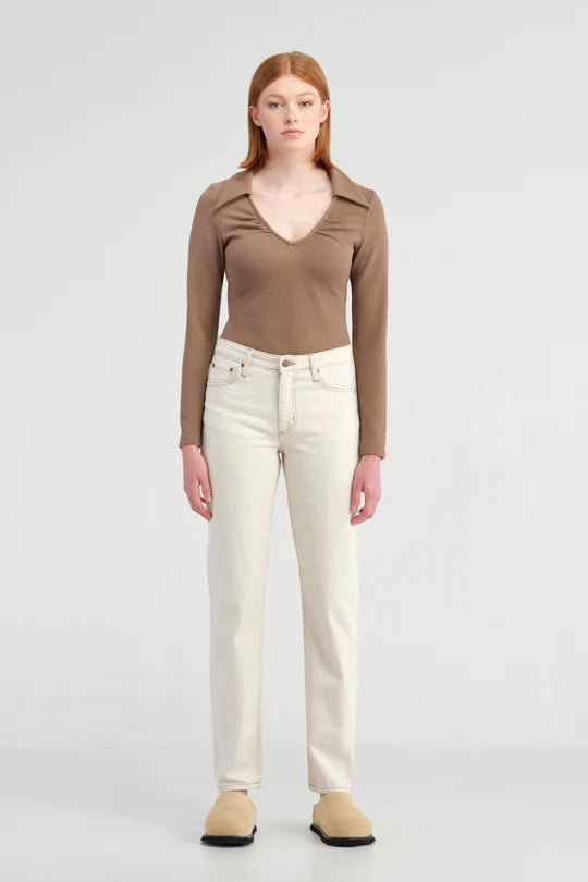 Elysian Collective Nobody Denim Phoebe Jean Ecru