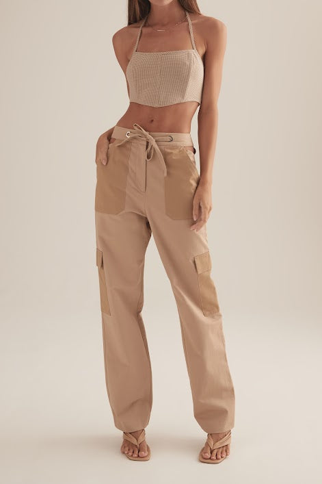 Elysian Collective Ownley Thea Corset Toffee Check