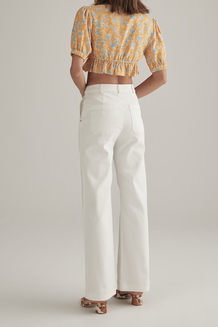 Elysian Collective Ownley Marcy Top Tangelo Floral