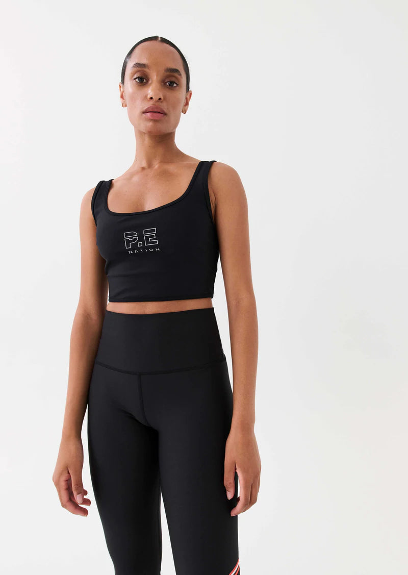 PE NATION - Dynamic Sports Bra (Black)