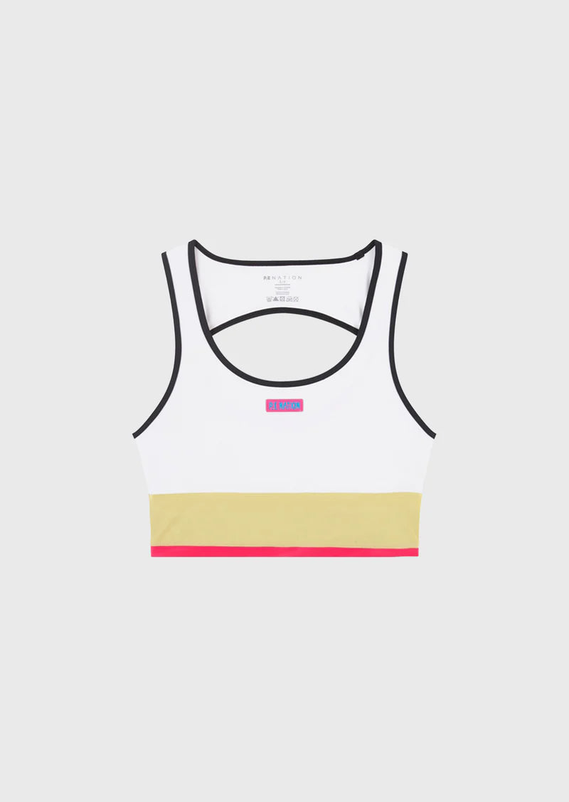 Elysian Collective PE Nation Riviera Sports Bra Optic White
