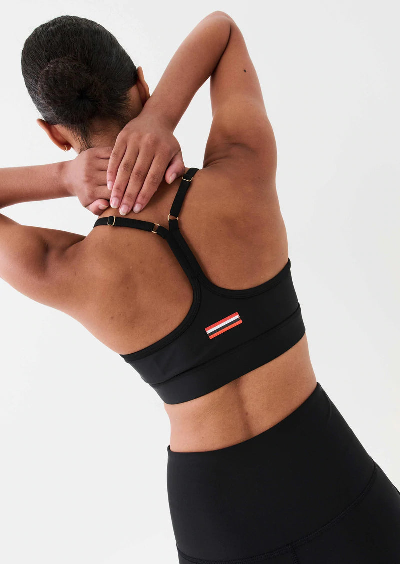 Elysian Collective Pe Nation Stadium Sports Bra (Black)