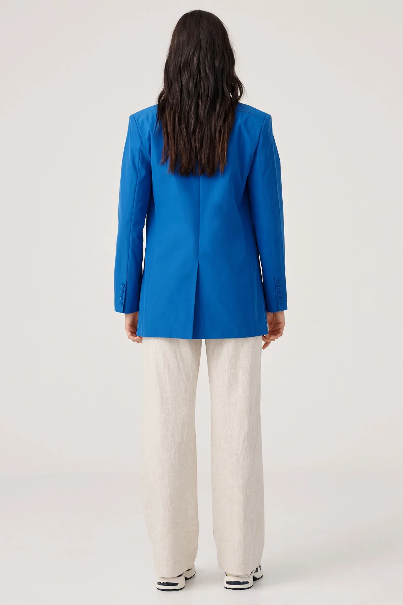 Elysian Collective RAEF The Label Henley Blazer Blue