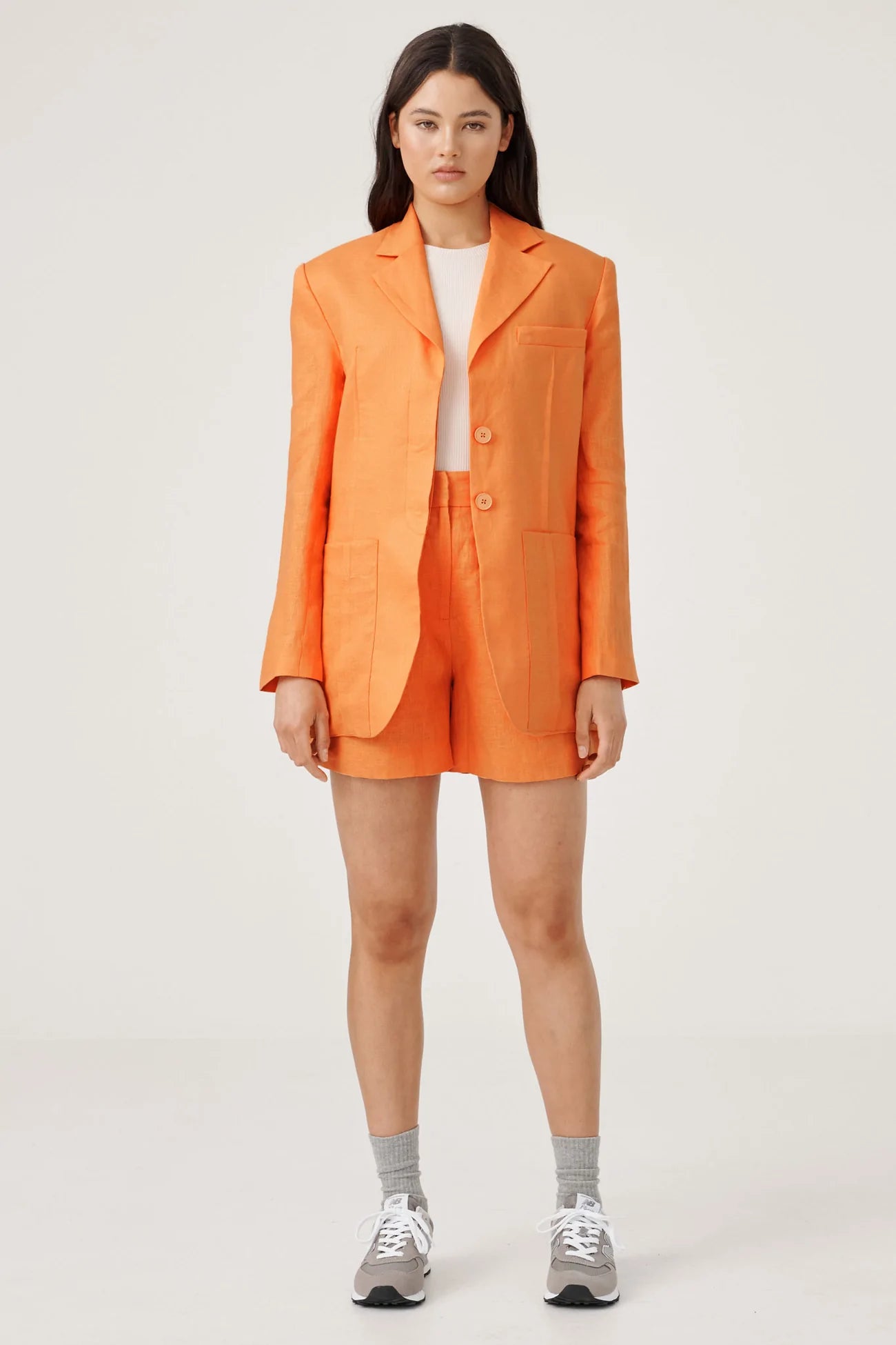 Elysian Collective Raef The Label Eliana Blazer Orange