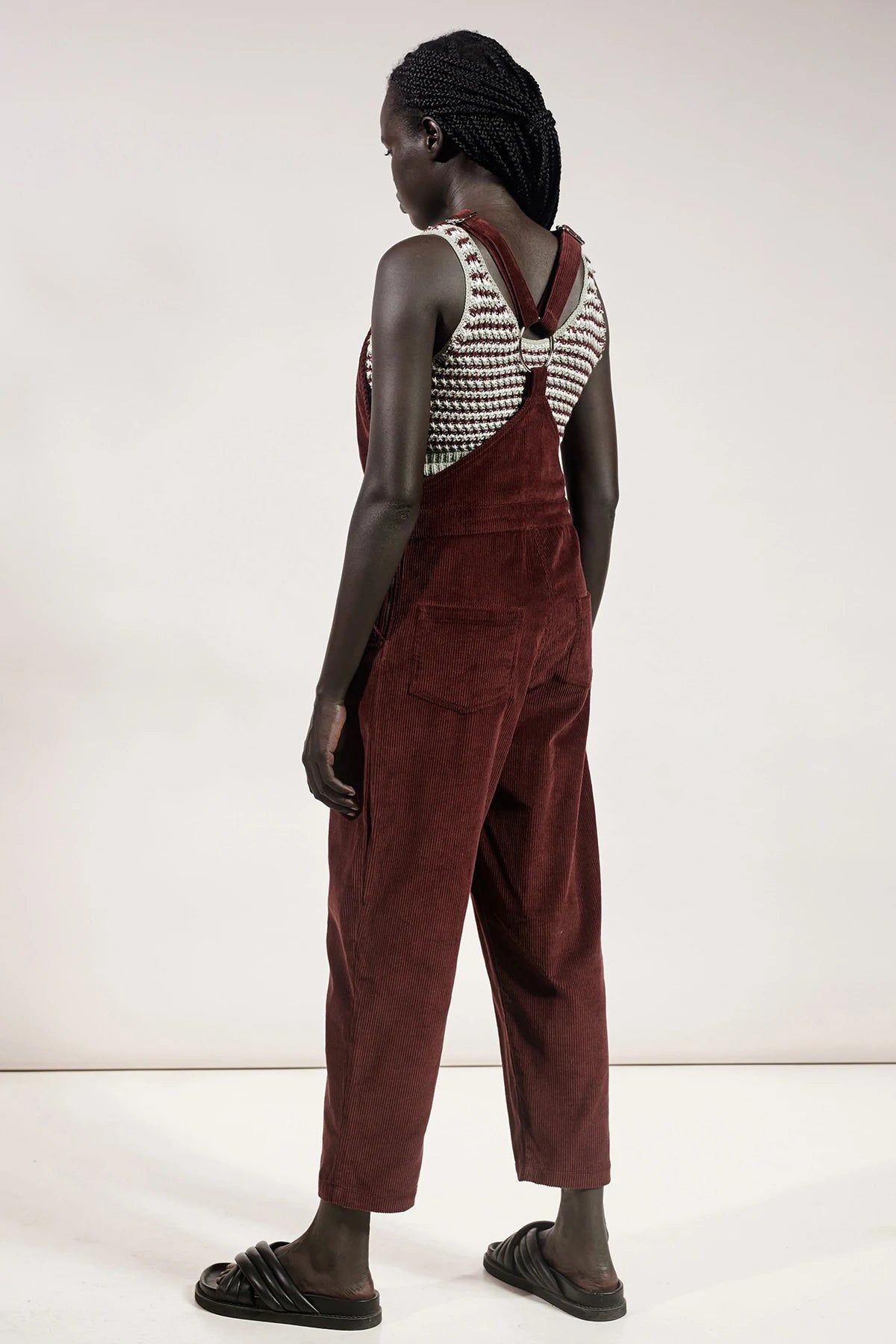 Elysian Collective Rue Stiic Jayda Overall Maroon Red