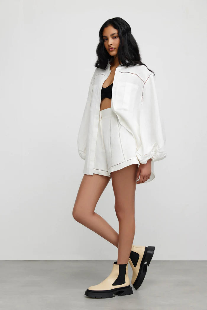 Elysian Collective Significant Other Theodora Shirt Ivory