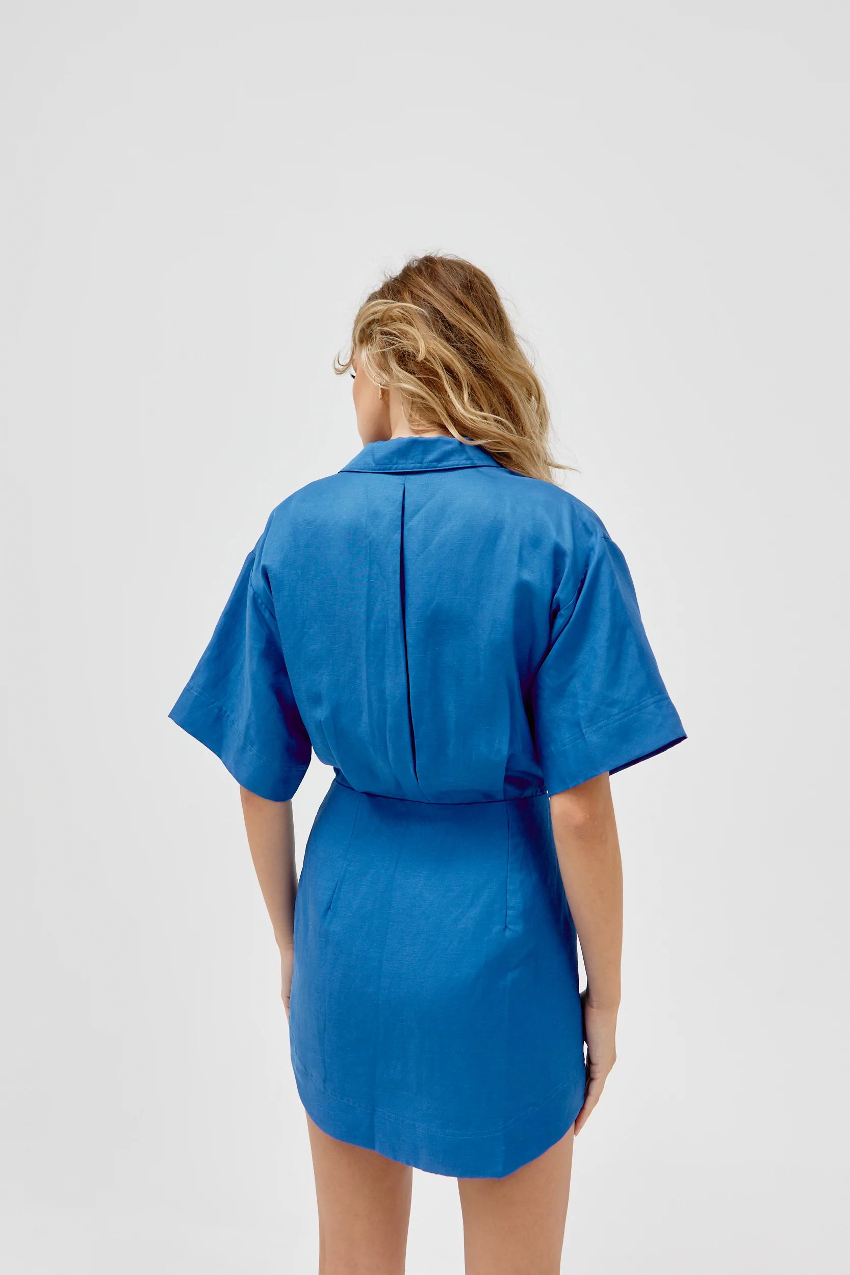 Elysian Collective Sovere Studio Faraway Shirt Dress Lapis