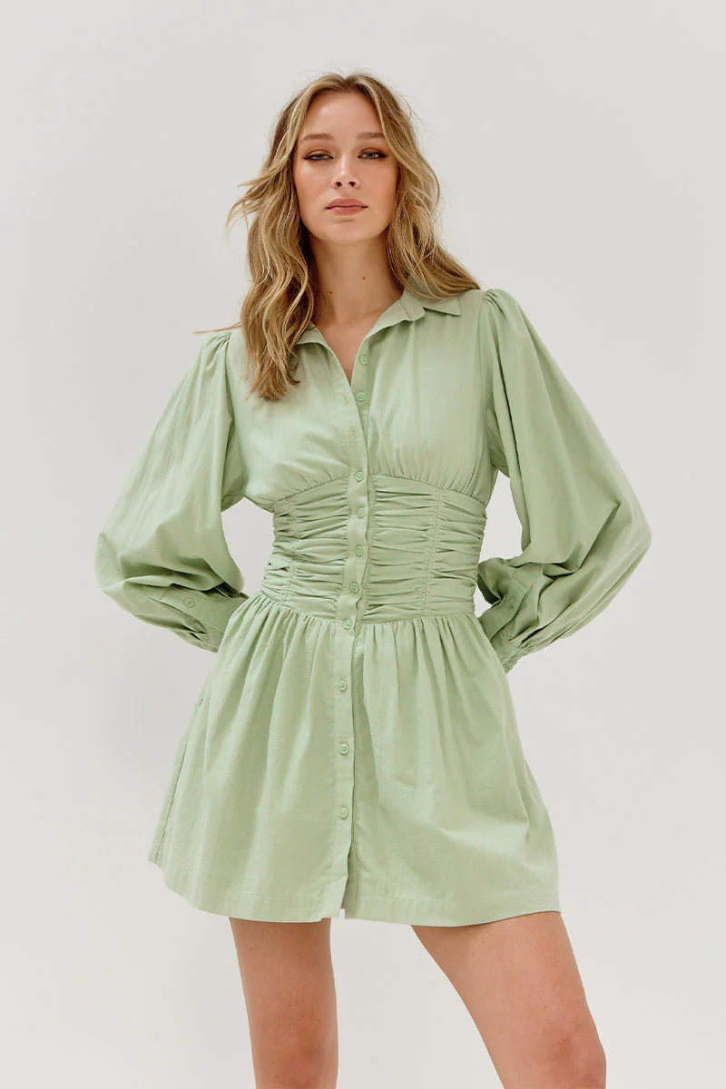 SOVERE / STUDIO - Refresh Shirt Dress (Melon) SOVERE / STUDIO - Refresh Shirt Dress (Melon)