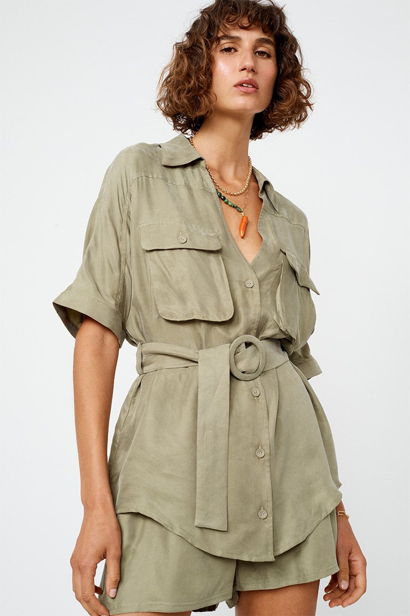 Elysian Collective Suboo Georgia Shorts Khaki