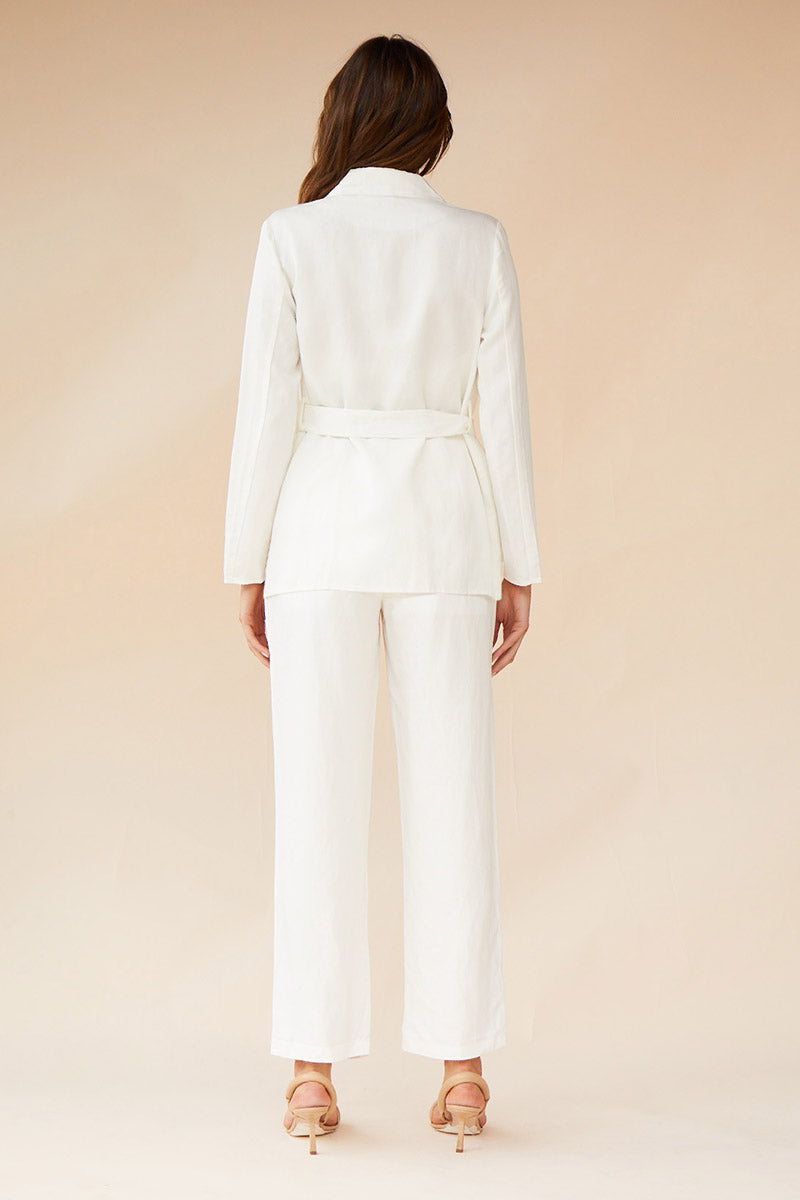 Elysian Collective Suboo Marlo Drapey Blazer Ivory