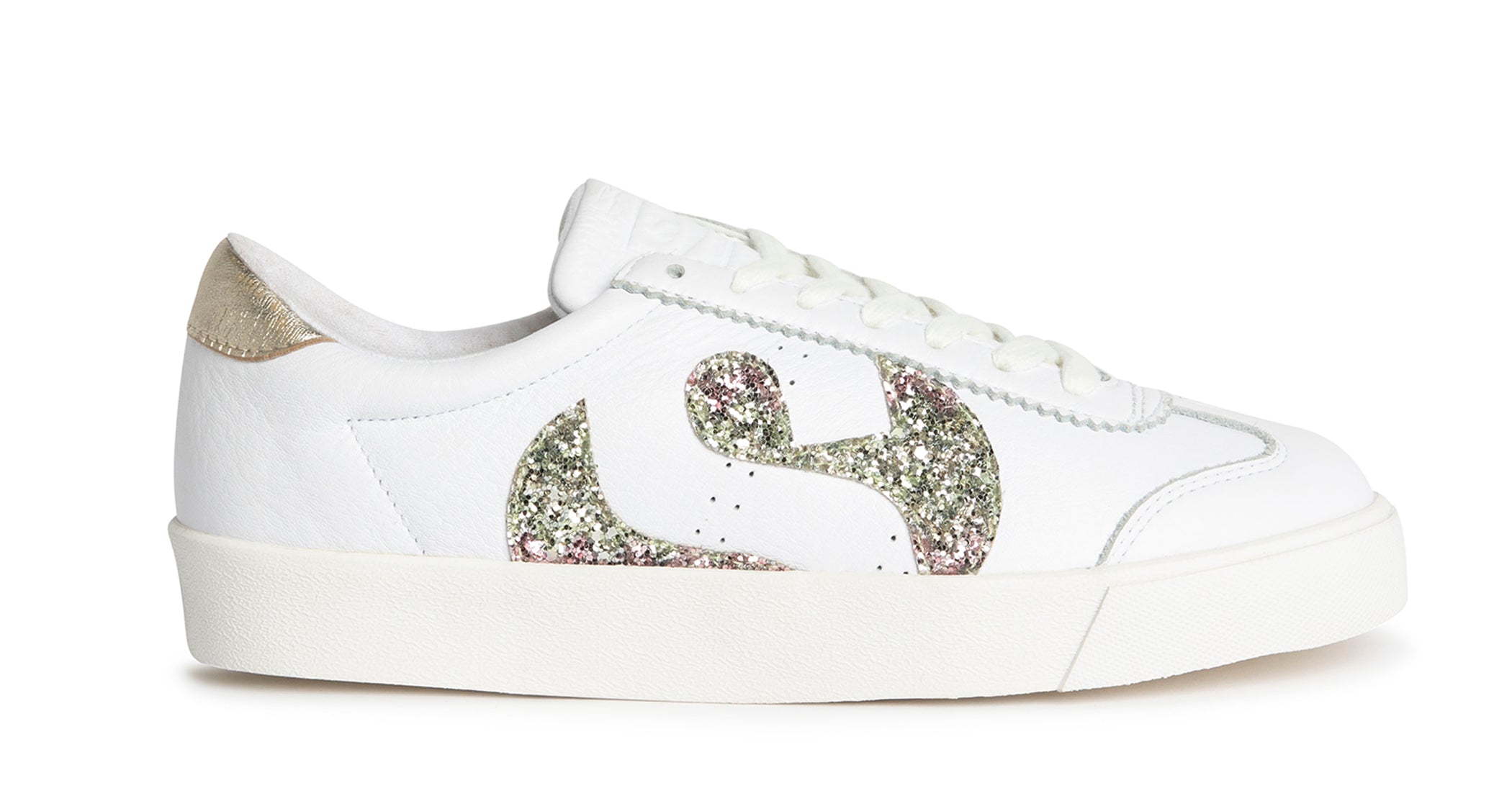 Elysian Collective Superga Club S Comfort Glitter White Platinum